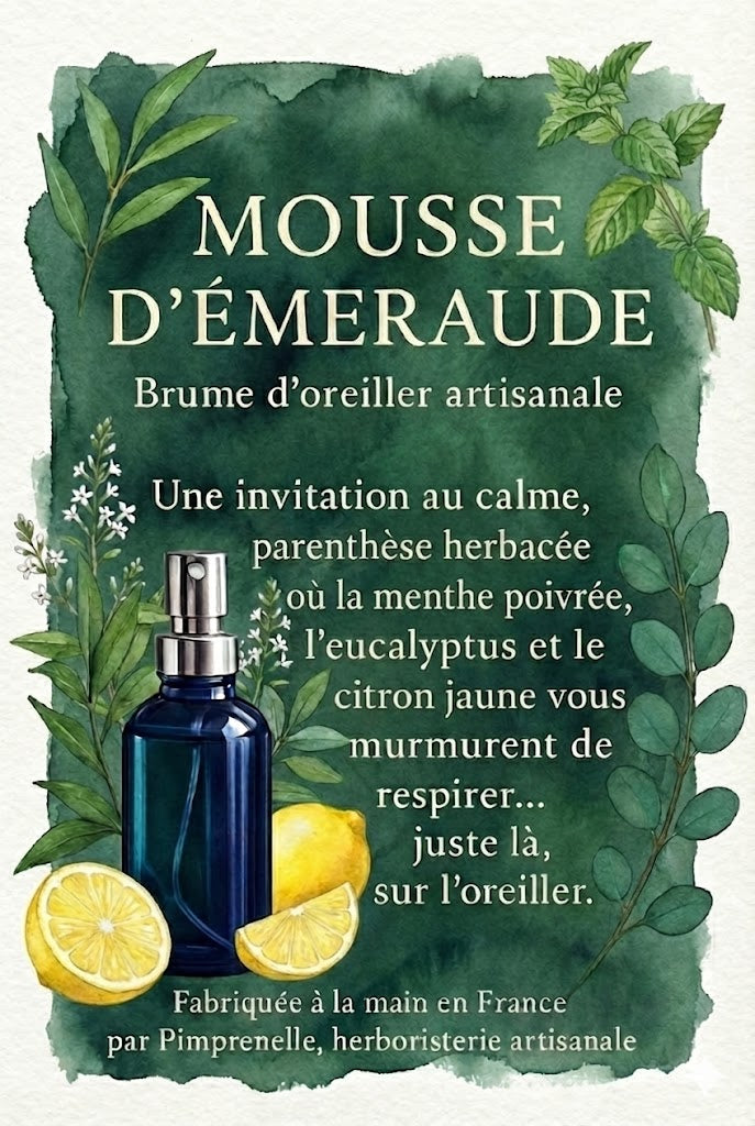 Brume d'oreiller Mousse d'émeraude